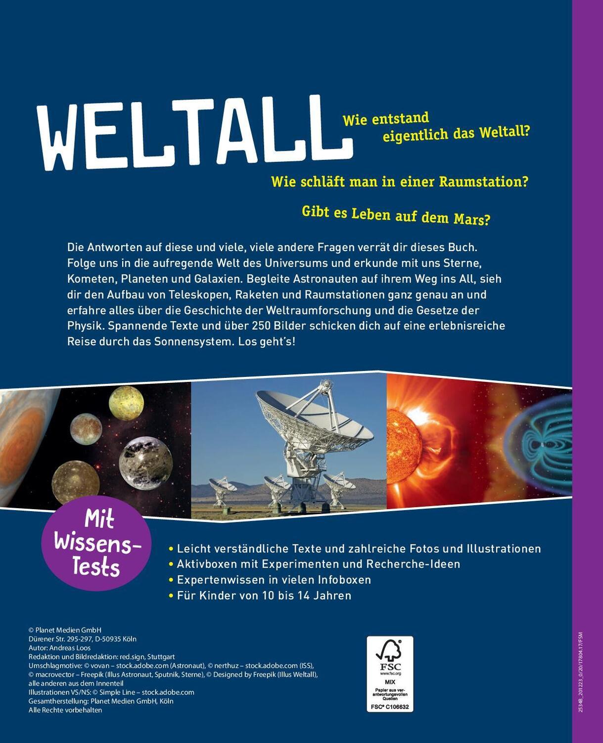Rückseite: 9783625195085 | Weltall | Andreas Loos | Buch | 128 S. | Deutsch | 2023