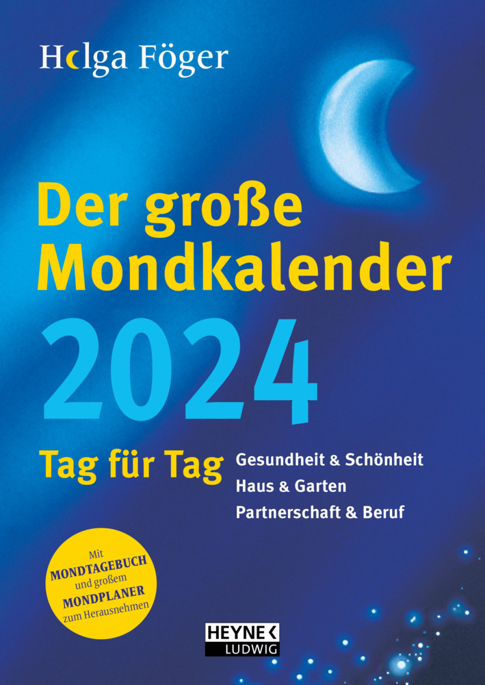 Cover: 9783453239340 | Der große Mondkalender 2024 | Helga Föger | Kalender | 448 S. | 2024