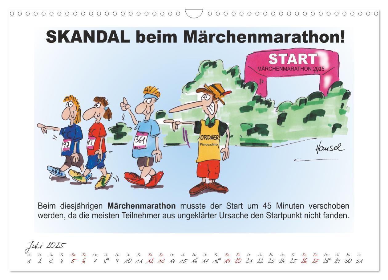 Bild: 9783383925788 | HANSELs kleiner Laufkalender (Wandkalender 2025 DIN A3 quer),...