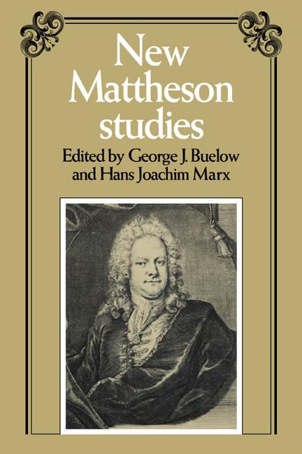 Cover: 9780521033312 | New Mattheson Studies | George J. Buelow (u. a.) | Taschenbuch | 2006