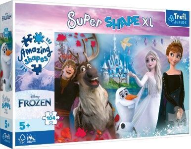 Cover: 5900511500172 | Junior Super Shape XL Puzzle 104 Teile - Disney Frozen | Spiel | 50017