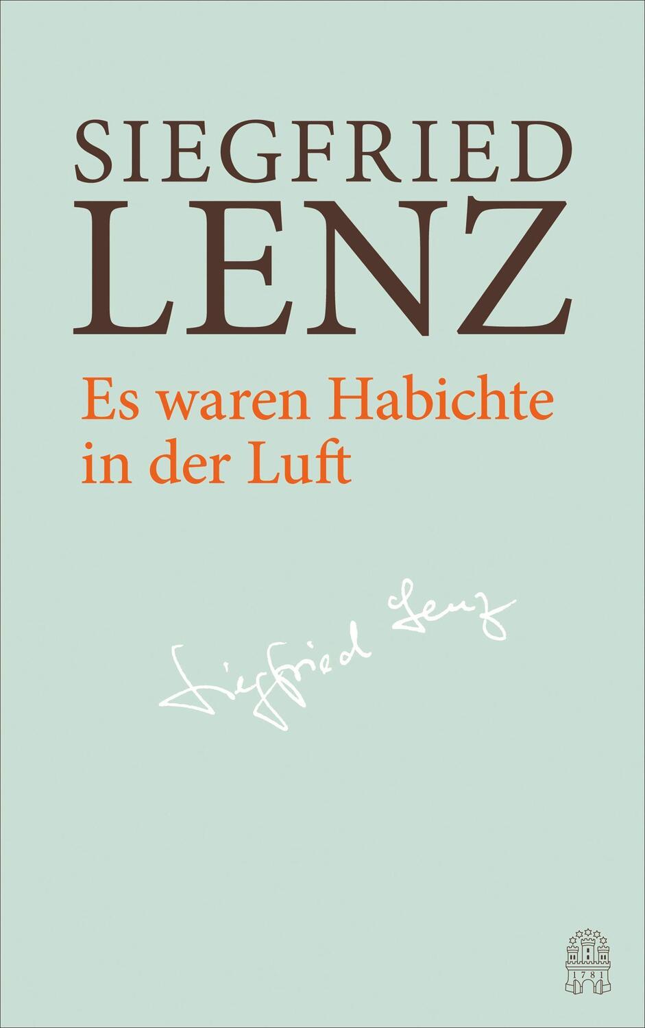Cover: 9783455405910 | Es waren Habichte in der Luft | Hamburger Ausgabe Band 1 | Lenz | Buch