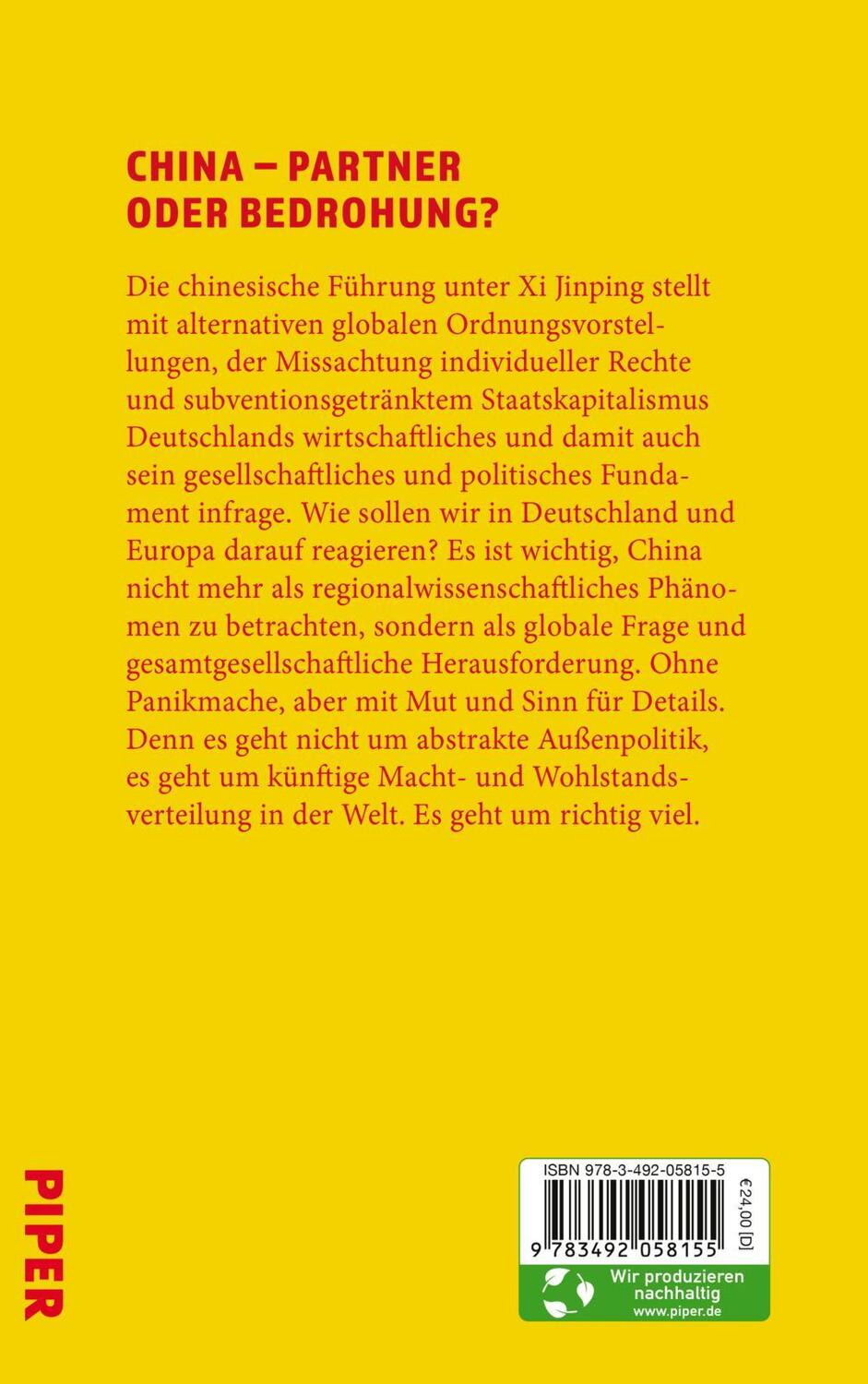 Rückseite: 9783492058155 | Ende der China-Illusion | Janka Oertel | Buch | 304 S. | Deutsch