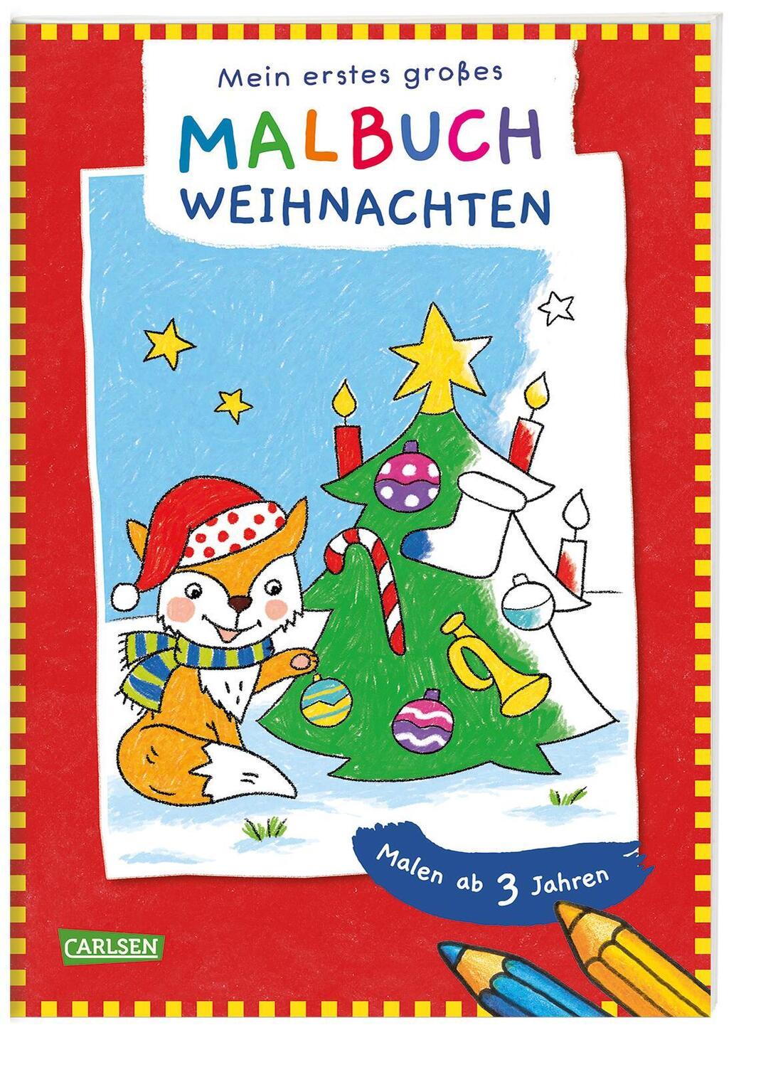 Cover: 9783551191595 | Mein erstes großes Malbuch: Weihnachten | Taschenbuch | 24 S. | 2023