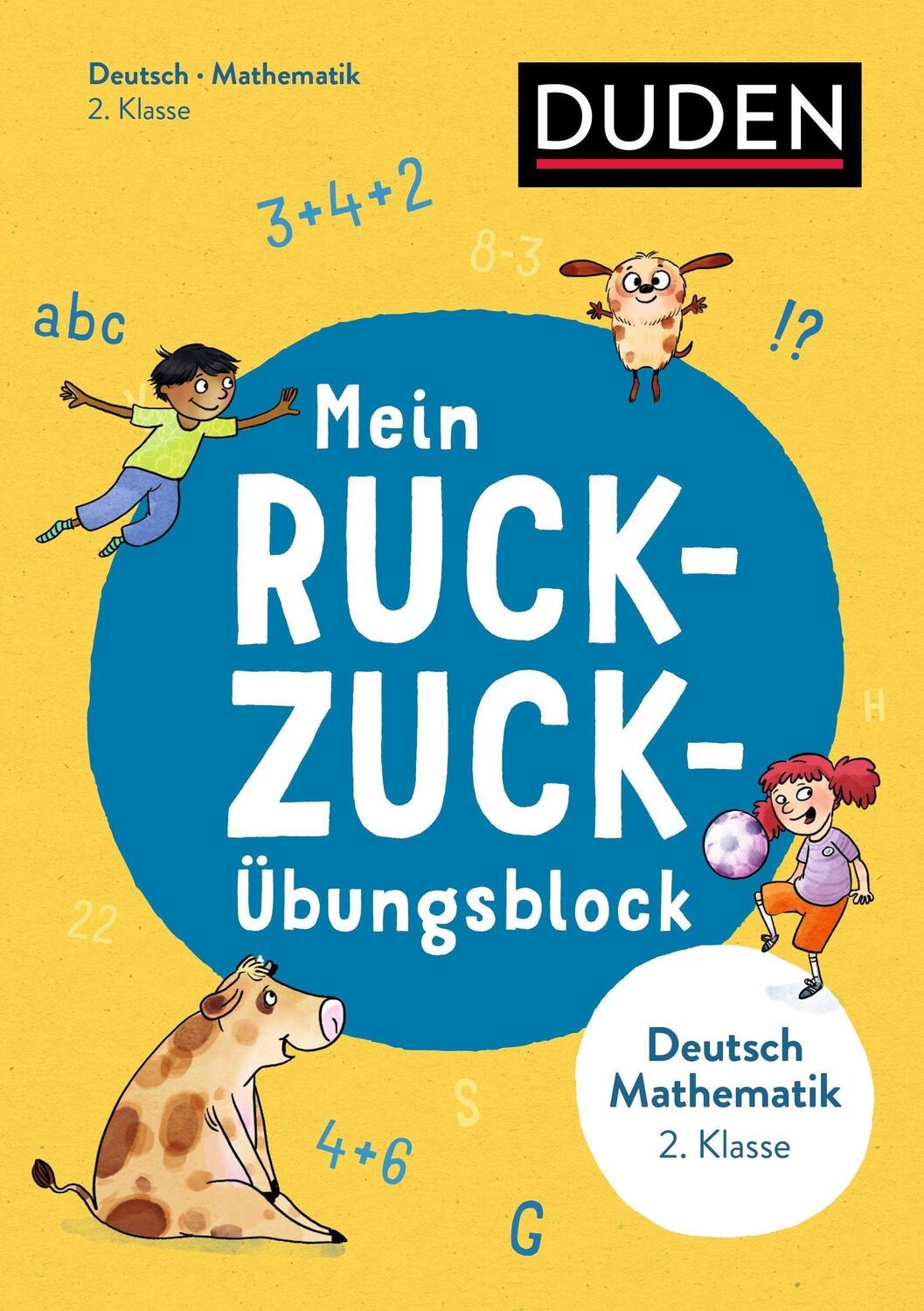 Cover: 9783411722020 | Mein Ruckzuck-Übungsblock Deutsch/Mathe 2. Klasse | Claudia Fahlbusch