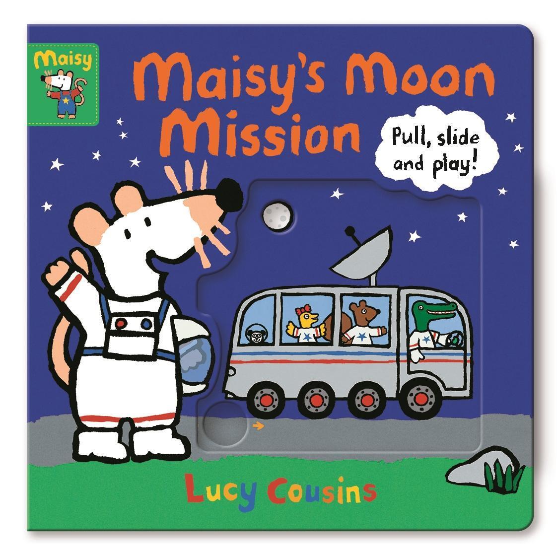 Cover: 9781406391947 | Maisy's Moon Mission | Pull, Slide and Play! | Lucy Cousins | Buch