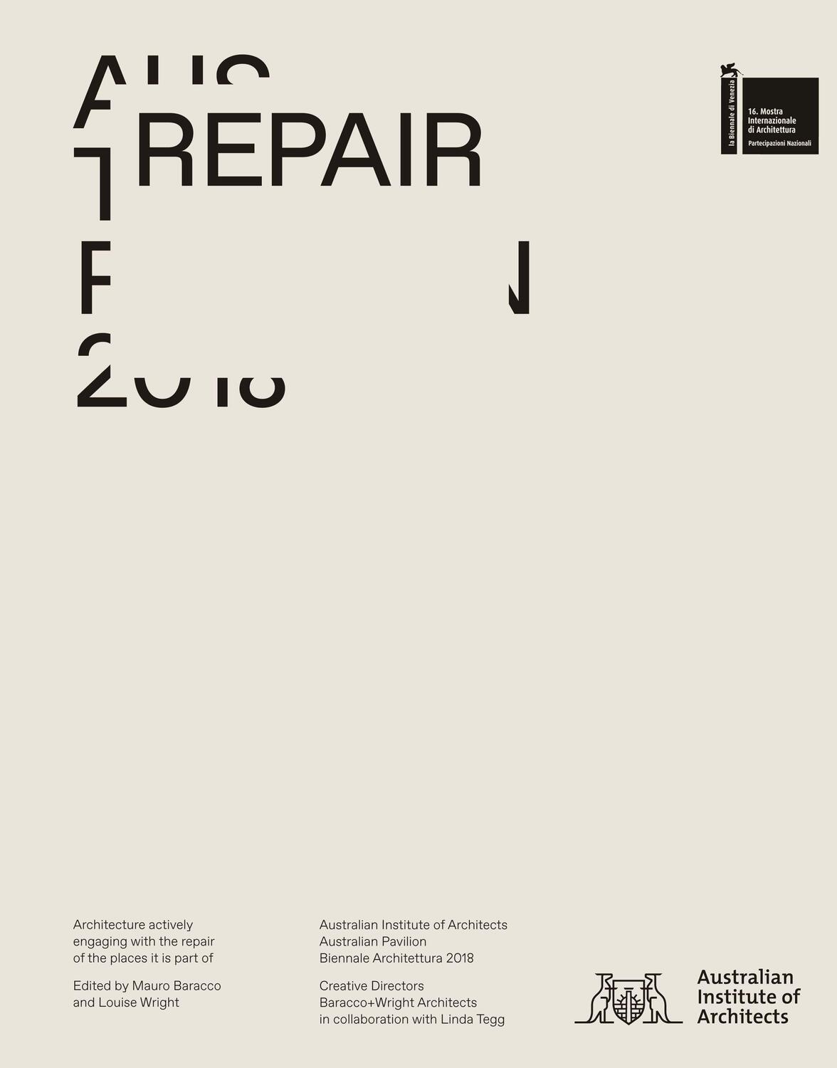 Cover: 9781948765008 | Repair: Australian Pavilion, 16th International Architecture...