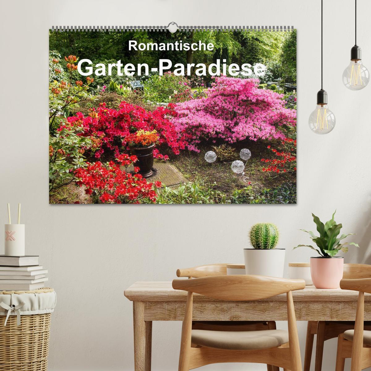 Bild: 9783435608850 | Romantische Garten-Paradiese (Wandkalender 2025 DIN A2 quer),...