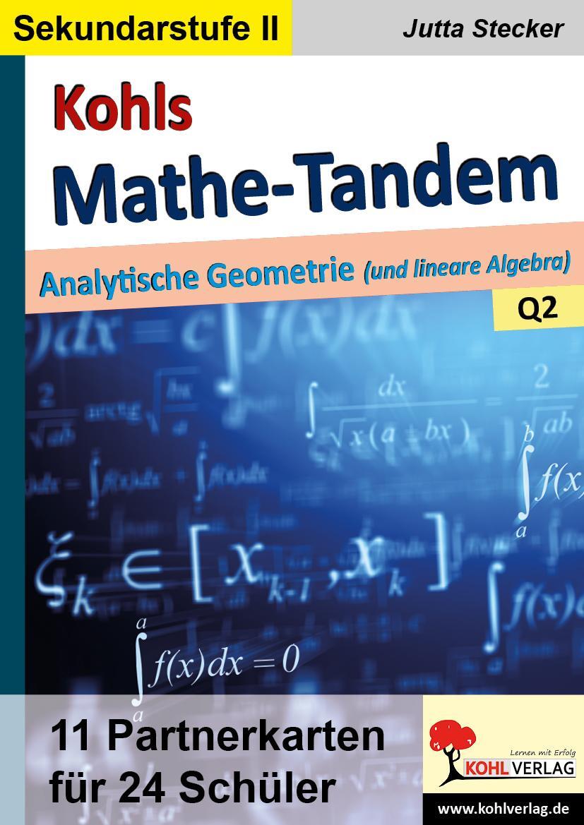Cover: 9783966242417 | Kohls Mathe-Tandem / Analytische Geometrie | Jutta Stecker | Buch