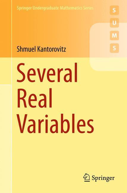 Cover: 9783319279558 | Several Real Variables | Shmuel Kantorovitz | Taschenbuch | Paperback