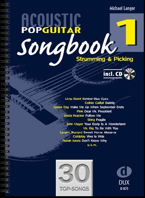 Cover: 4031658008731 | Acoustic Pop Guitar Songbook 1 | Strumming & Picking. 30 Top Songs