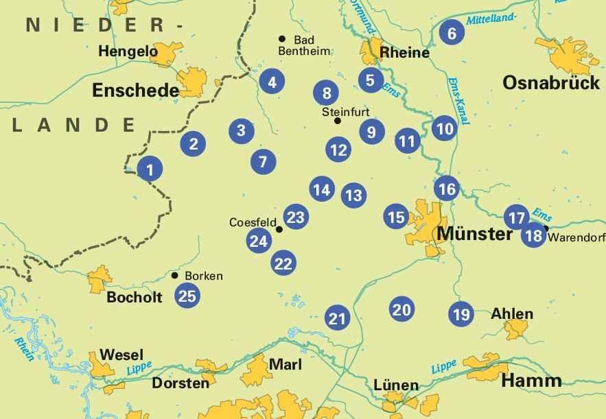 Bild: 9783969901373 | Die 25 schönsten E-Bike Touren im Münsterland | Otmar Steinbicker