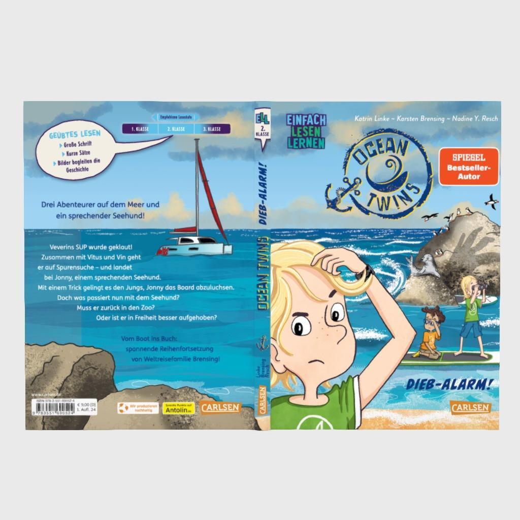 Bild: 9783551690524 | Ocean Twins: Dieb-Alarm! | Familie Linke-Brensing | Buch | Ocean Twins