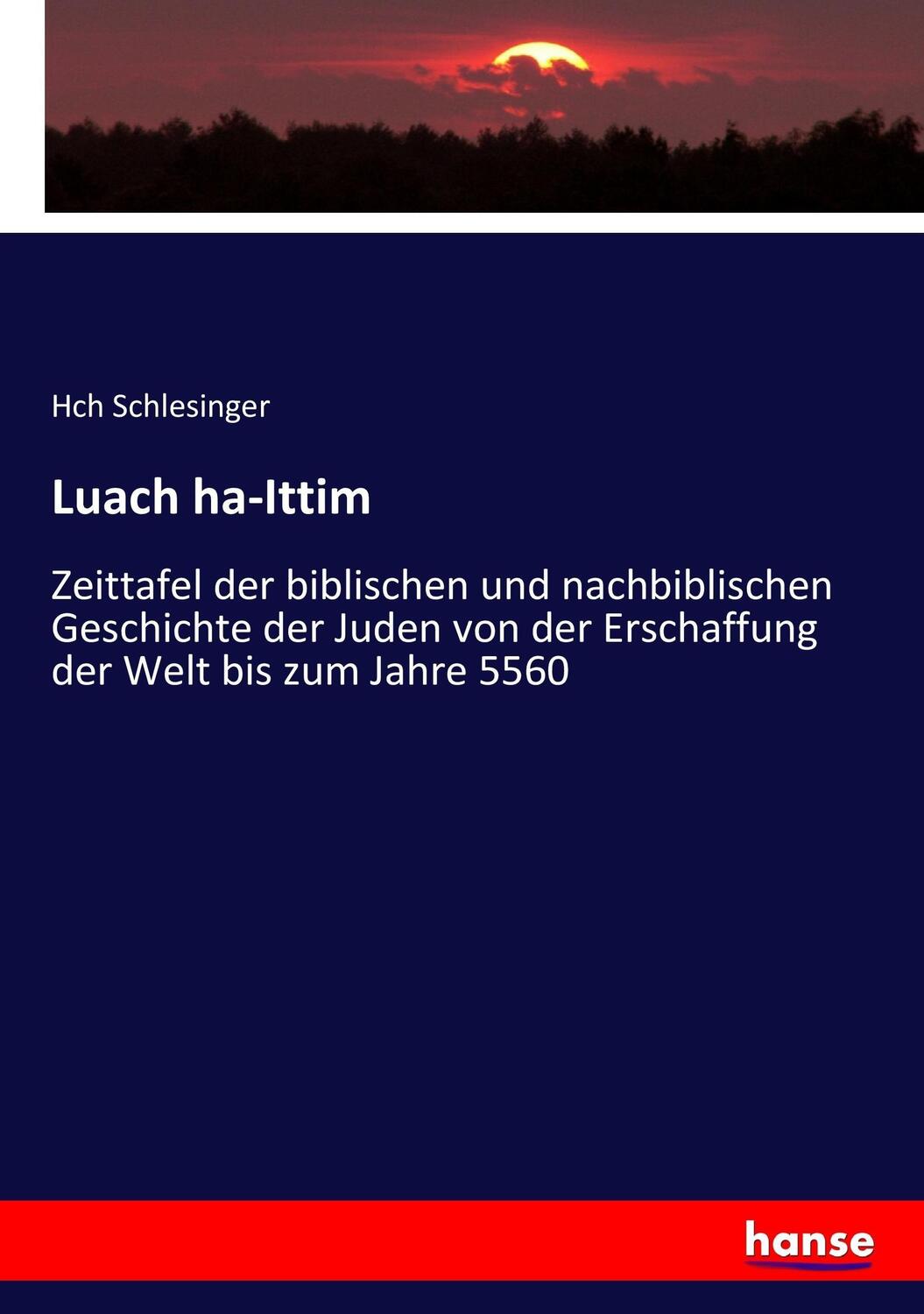 Cover: 9783743475434 | Luach ha-Ittim | Hch Schlesinger | Taschenbuch | Paperback | 228 S.