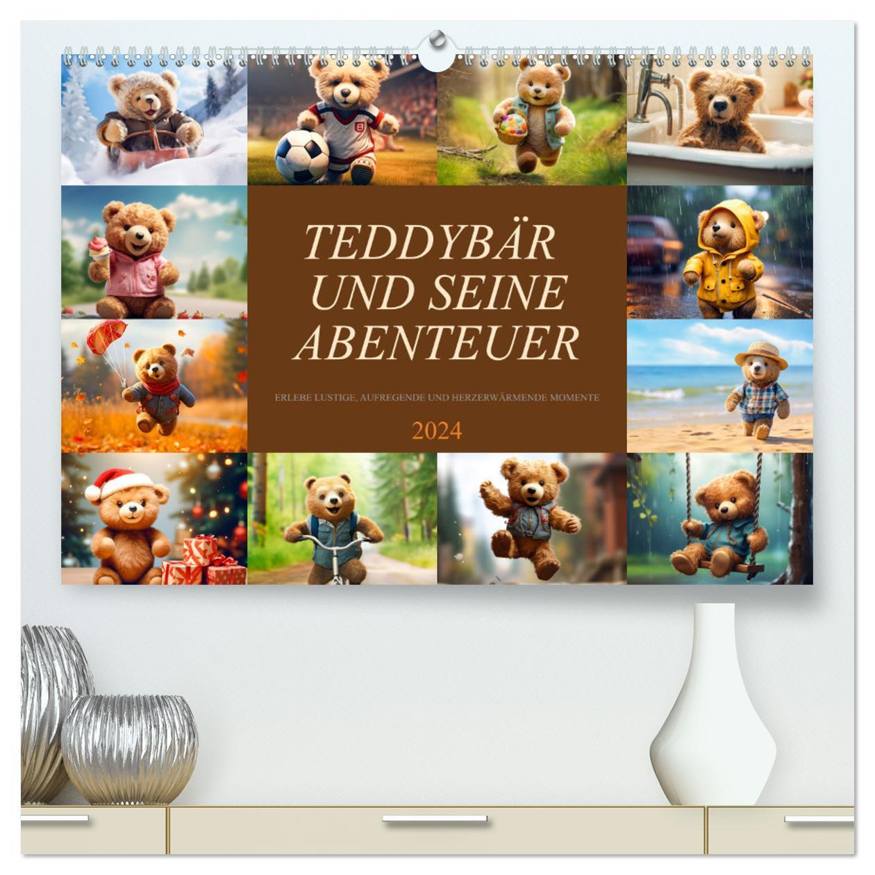 Cover: 9783383692239 | Teddybär und seine Abenteuer (hochwertiger Premium Wandkalender...
