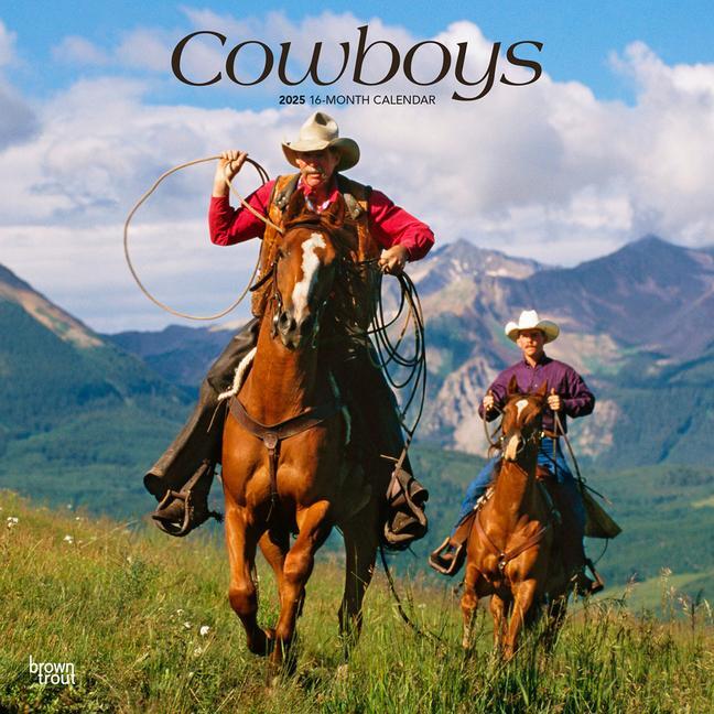 Cover: 9781975476885 | Cowboys 2025 12 X 24 Inch Monthly Square Wall Calendar Plastic-Free