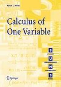 Cover: 9781852339401 | Calculus of One Variable | K. E. Hirst | Taschenbuch | Paperback | XII