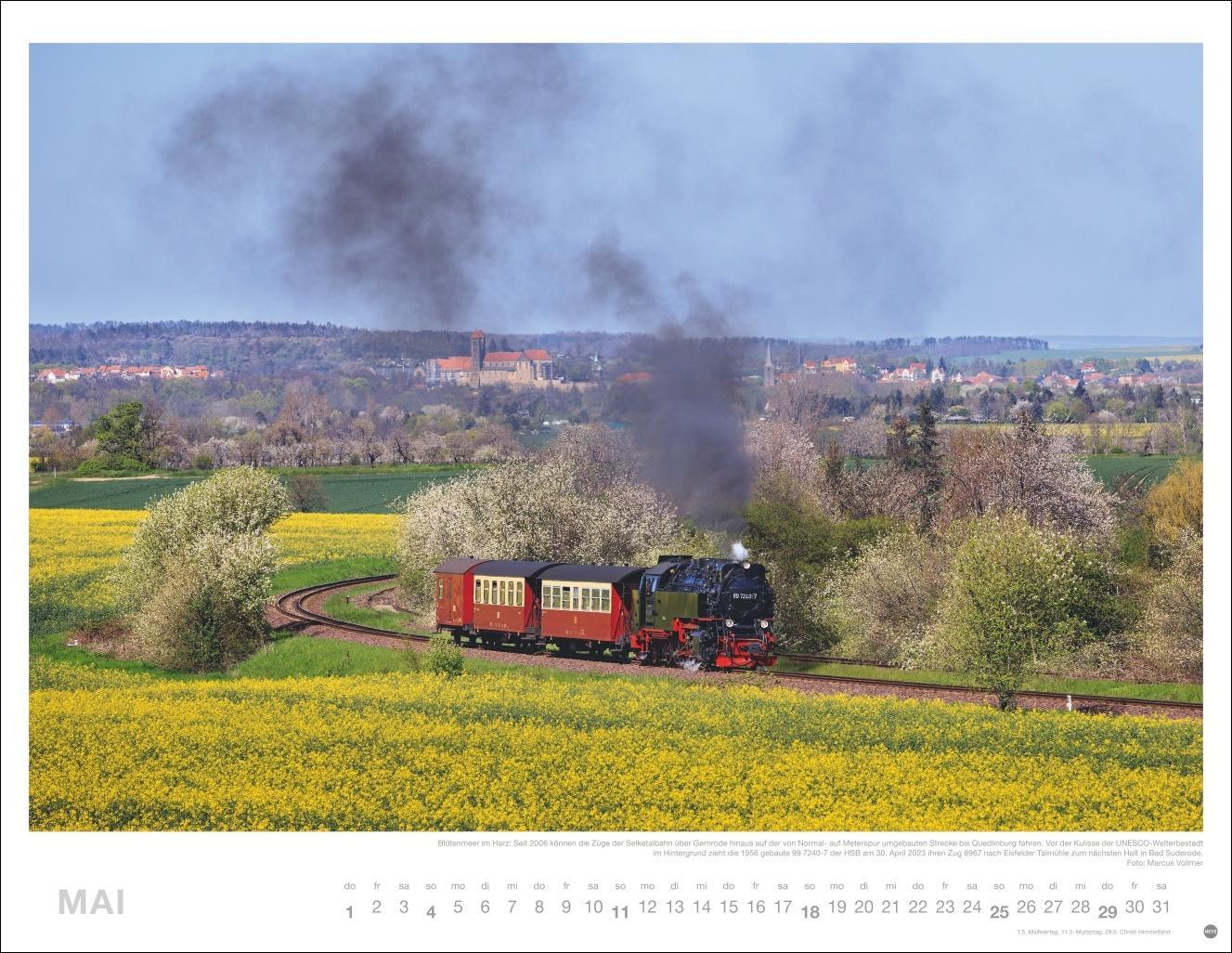 Bild: 9783756405152 | Eisenbahn Romantik Posterkalender 2025 | Kalender | Spiralbindung