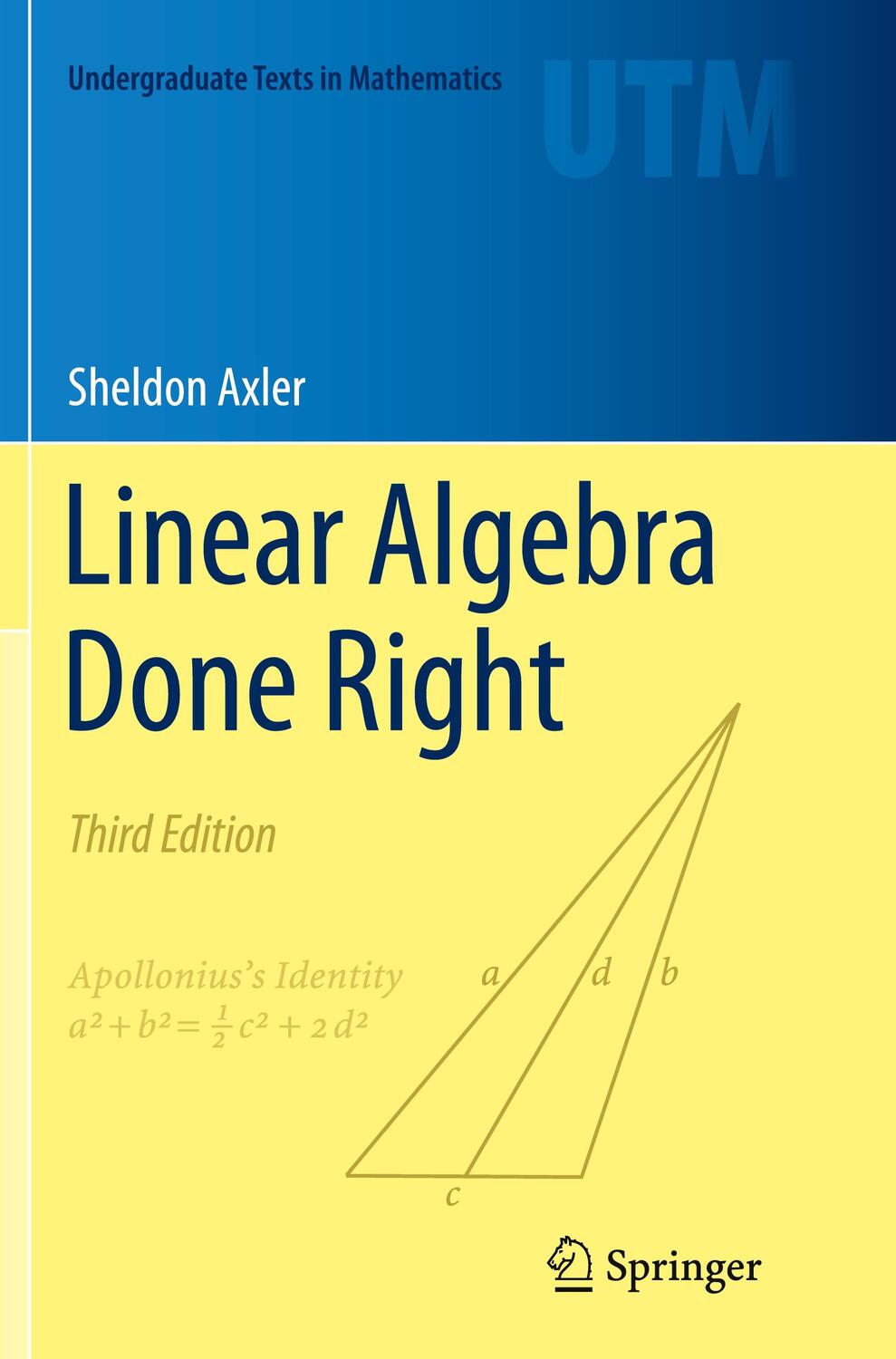Cover: 9783319307657 | Linear Algebra Done Right | Sheldon Axler | Taschenbuch | Paperback