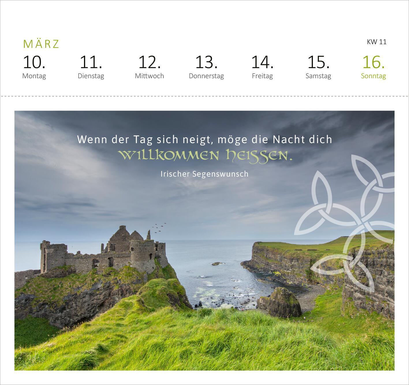 Bild: 4014489132806 | Postkartenkalender Irische Segenswünsche 2025 | Kalender | 108 S.