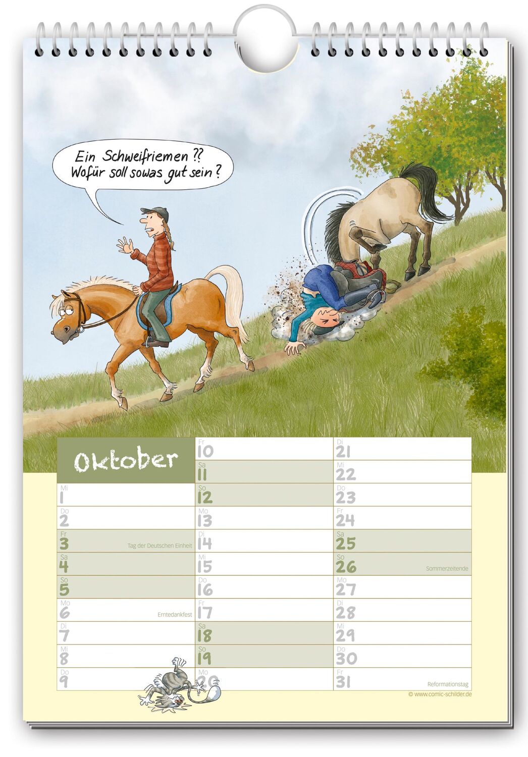 Bild: 9783982447759 | Geschichten vom Pferd 2025 | Comic-Kalender | Monica Karl | Kalender