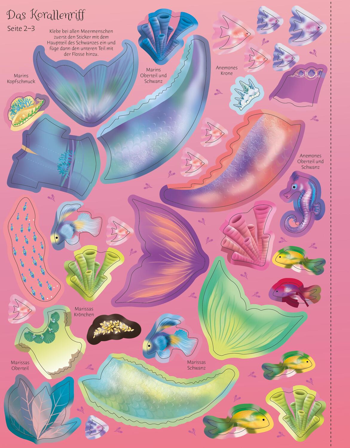 Bild: 9781789417531 | Mein Anziehpuppen-Stickerbuch: Königreich der Meerjungfrauen | Watt