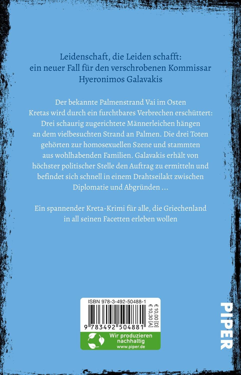 Rückseite: 9783492504881 | Mörderisches Kreta | Nikola Vertidi | Taschenbuch | 352 S. | Deutsch