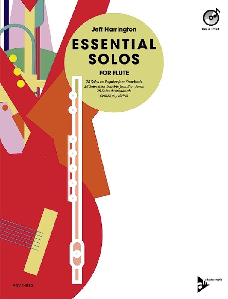 Cover: 9790206310058 | Essentials Solos for Flute | Mit CD | Jeff Harrington | Broschüre