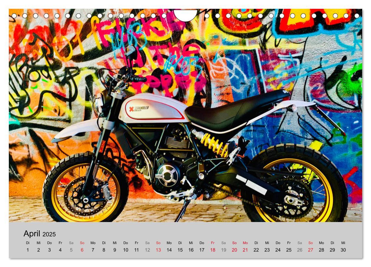 Bild: 9783435178230 | Scrambler Motorräder mit Stil (Wandkalender 2025 DIN A4 quer),...