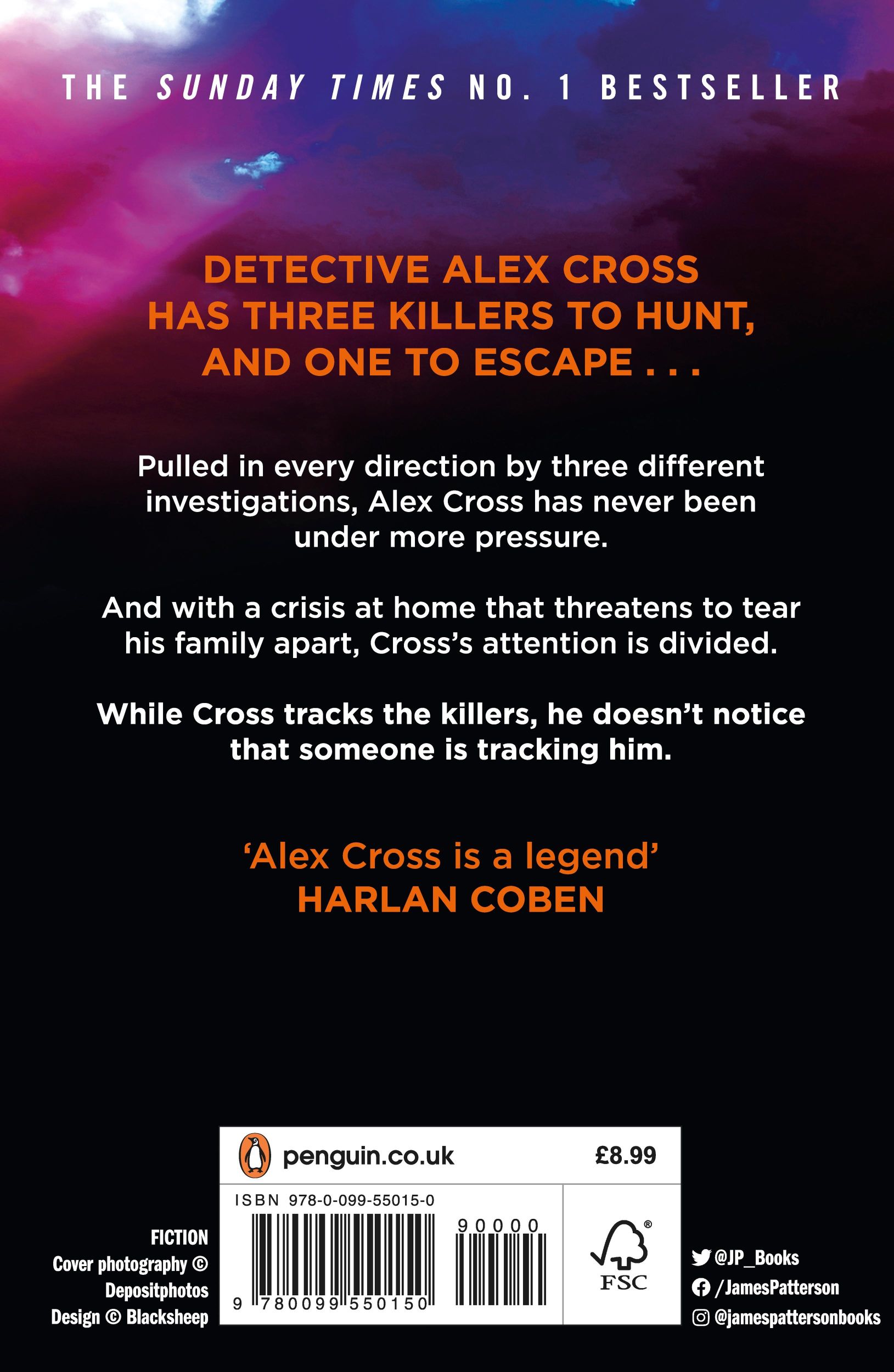 Rückseite: 9780099550150 | Alex Cross, Run | (Alex Cross 20) | James Patterson | Taschenbuch