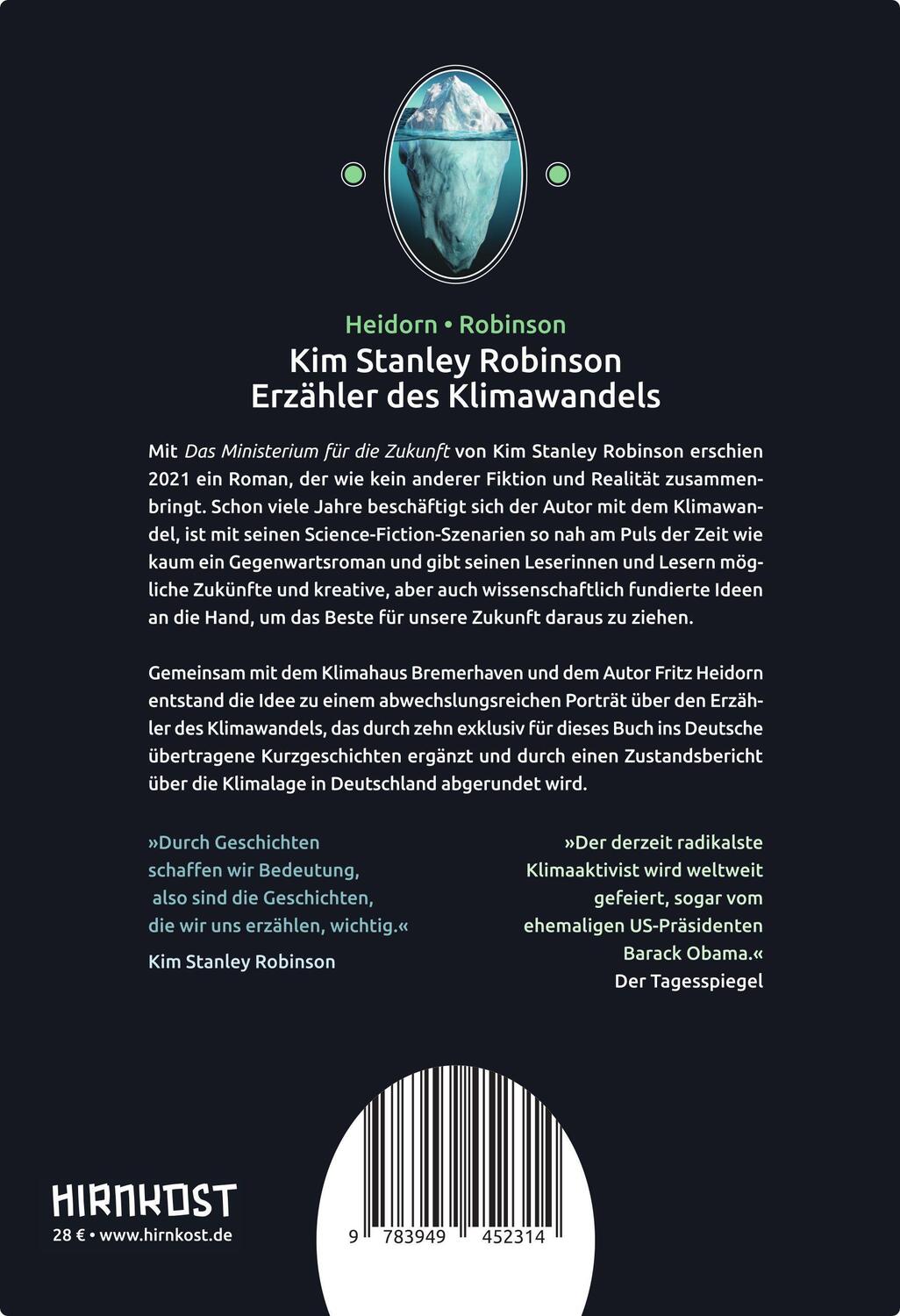 Cover: 9783949452314 | Kim Stanley Robinson. Erzähler des Klimawandels | Heidorn (u. a.)