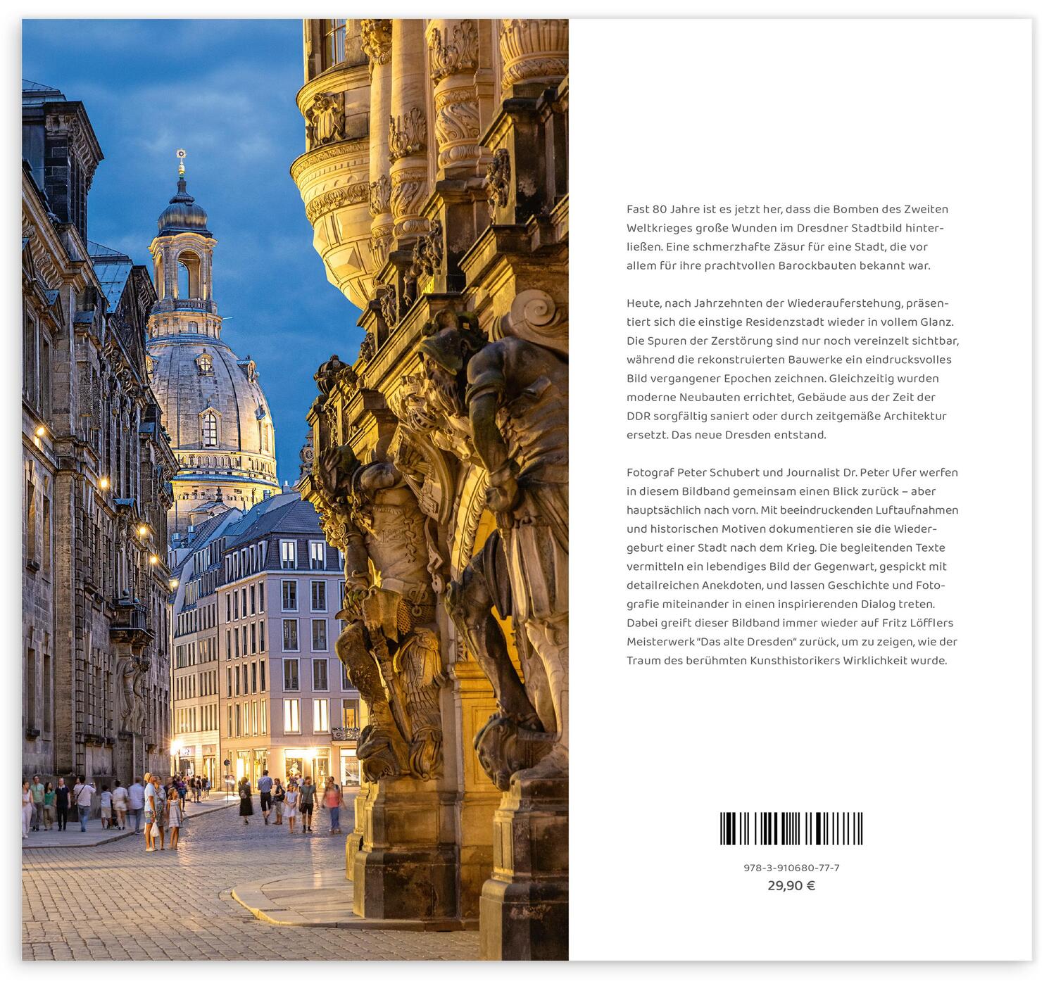 Rückseite: 9783910680777 | Bildband Das neue Dresden | Peter Ufer | Taschenbuch | Deutsch | 2024