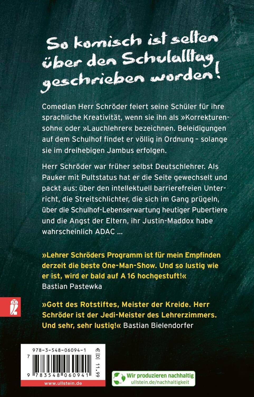 Rückseite: 9783548060941 | World of Lehrkraft | Herr Schröder | Taschenbuch | 224 S. | Deutsch