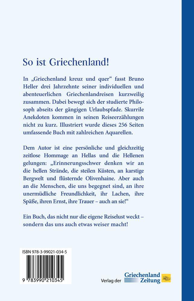 Rückseite: 9783990210345 | Griechenland kreuz und quer | Bruno Heller | Taschenbuch | Deutsch