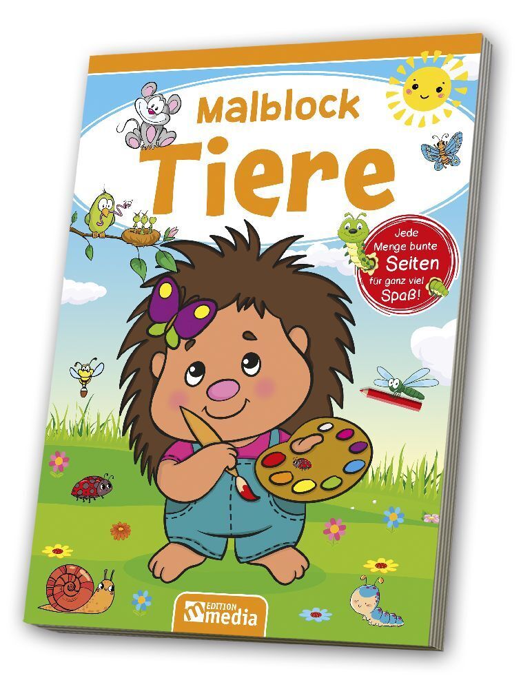 Cover: 4019393988778 | Malblock A5 - Tiere | 80 Blatt | Taschenbuch | 80 S. | Deutsch | 2023