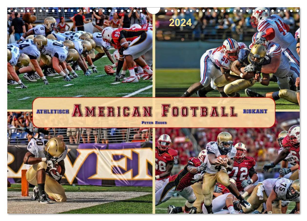 Cover: 9783383267604 | American Football - athletisch und riskant (Wandkalender 2024 DIN...