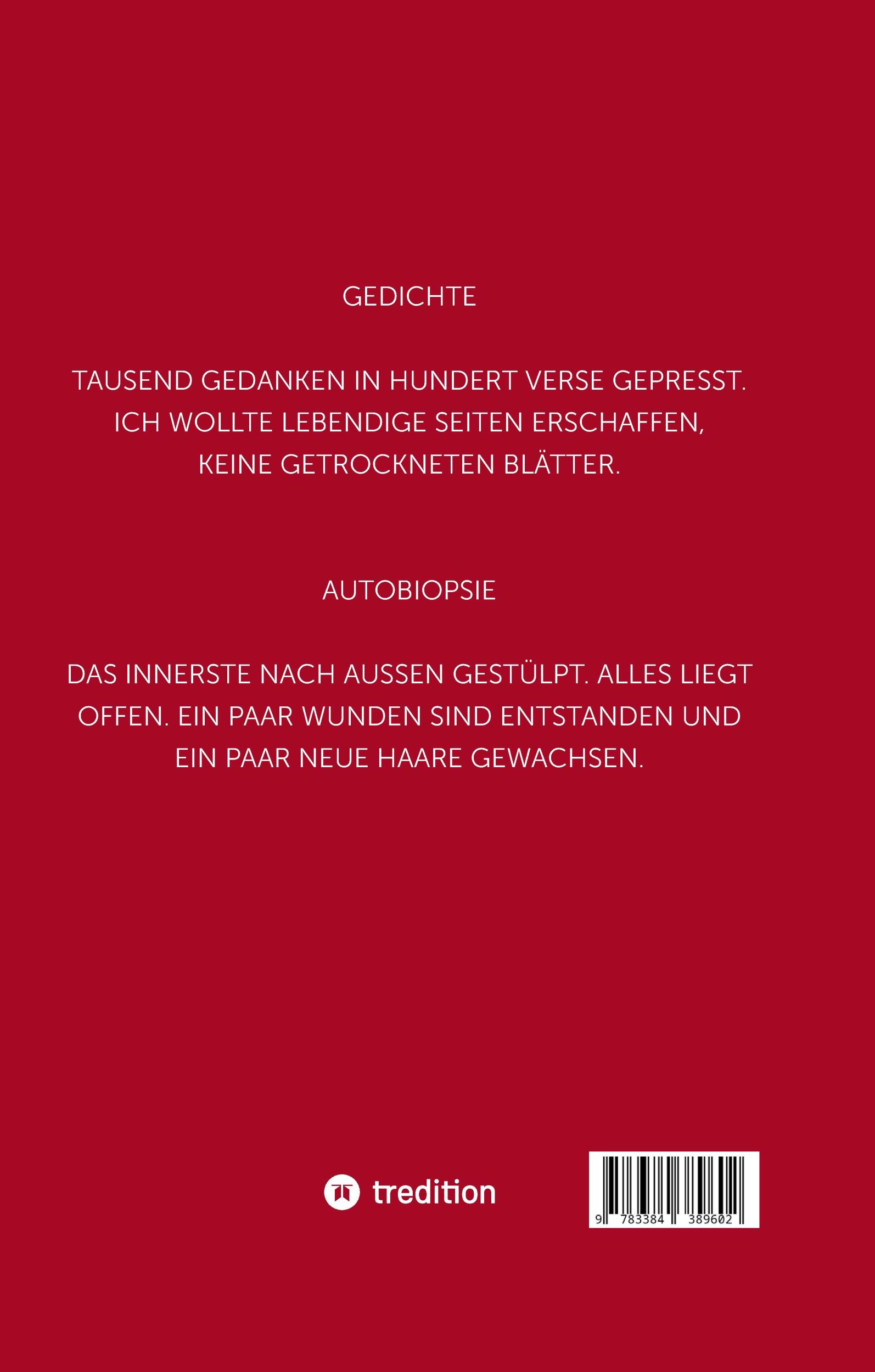 Rückseite: 9783384389602 | Autobiopsie | Katharina Kanzan | Buch | 120 S. | Deutsch | 2024