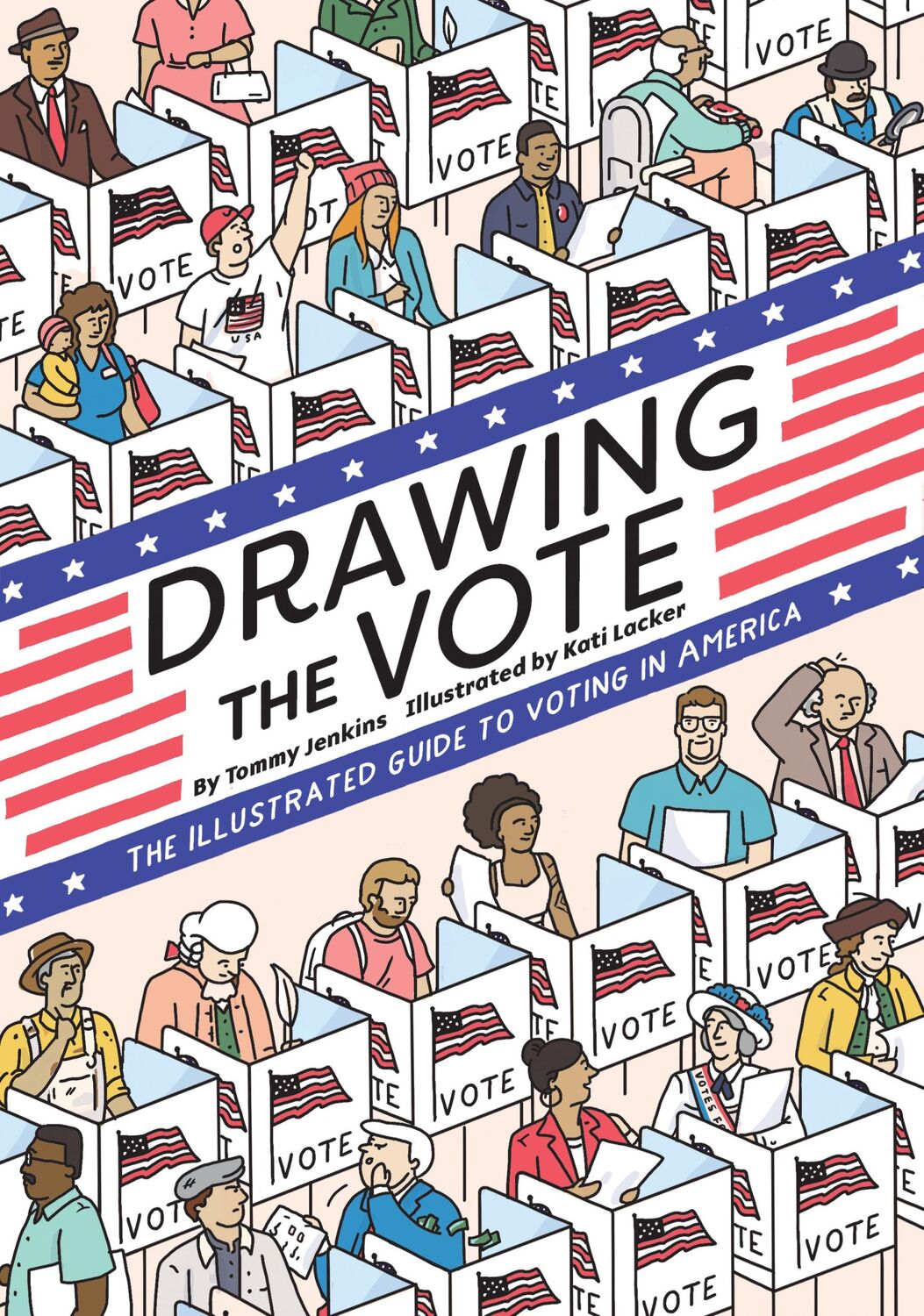 Cover: 9781419739989 | Drawing the Vote | An Illustrated Guide to Voting in America | Jenkins