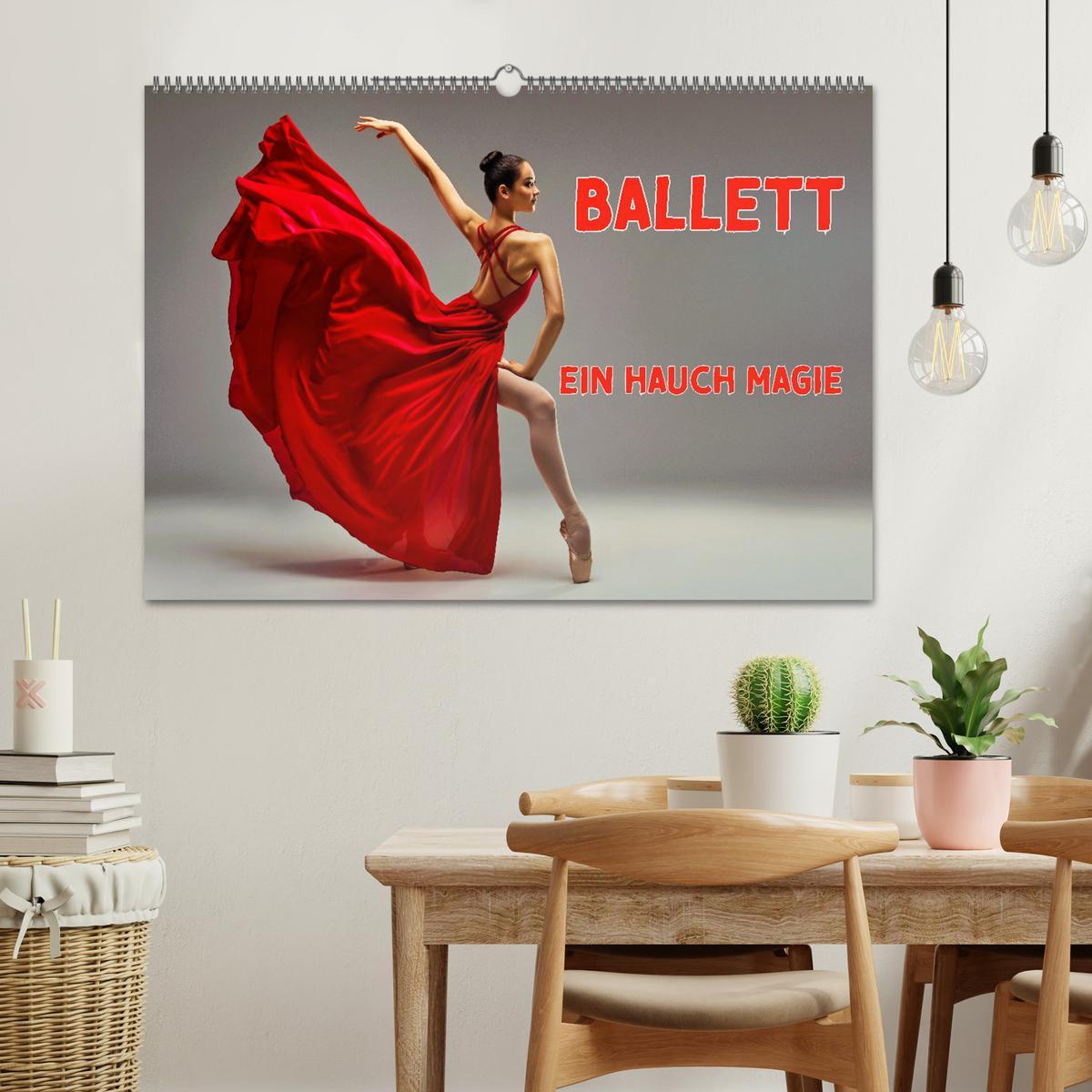 Bild: 9783457184103 | BALLETT - ein Hauch Magie (Wandkalender 2025 DIN A2 quer), CALVENDO...