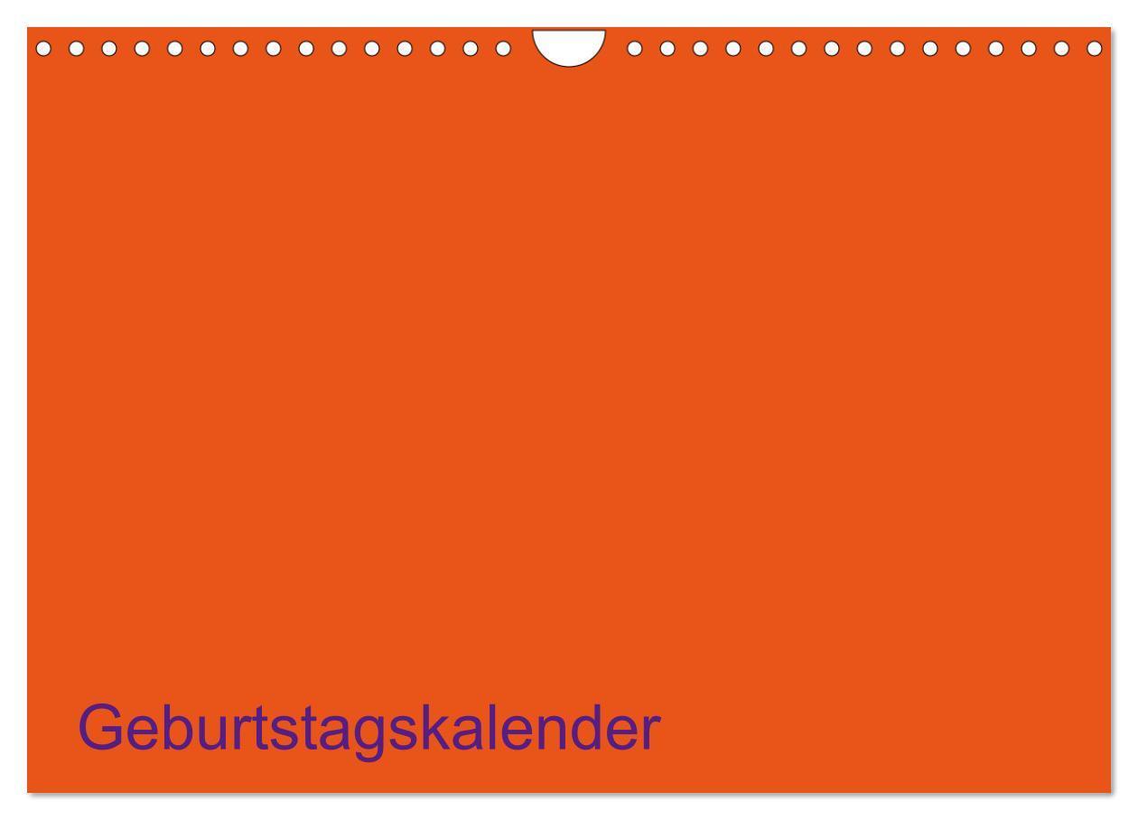 Cover: 9783383535727 | Bastel-Geburtstagskalender orange / Geburtstagskalender...