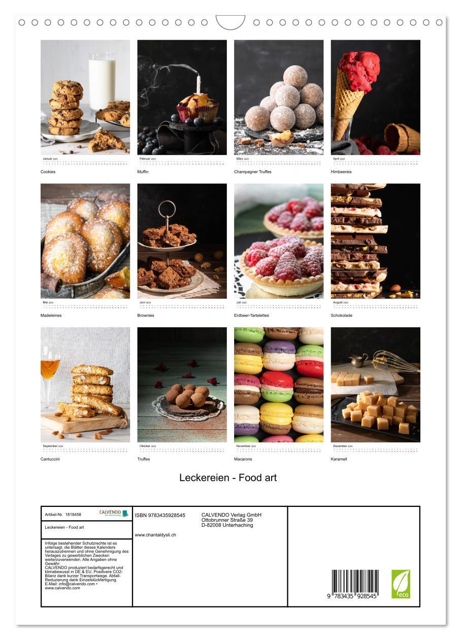 Bild: 9783435928545 | Leckereien - Food art (Wandkalender 2025 DIN A3 hoch), CALVENDO...