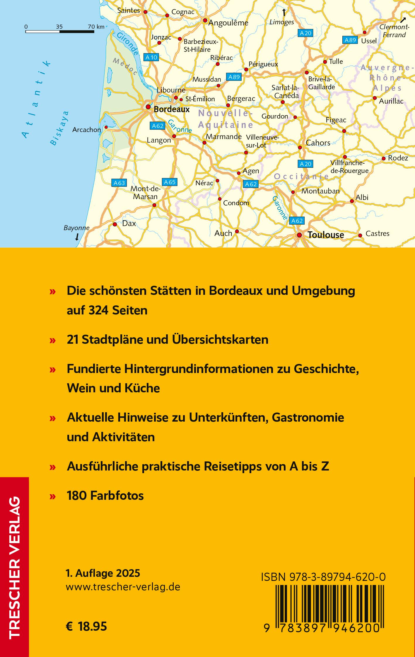 Rückseite: 9783897946200 | TRESCHER Reiseführer Bordeaux und das Bordelais | Heike Bentheimer