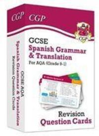 Cover: 9781789084580 | GCSE AQA Spanish: Grammar &amp; Translation Revision Question Cards | Buch