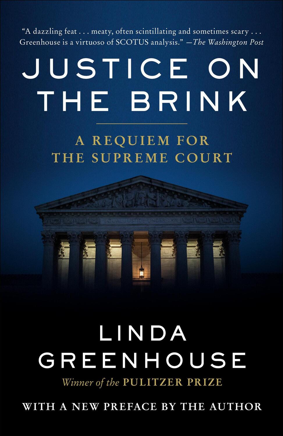 Cover: 9780593447949 | Justice on the Brink | A Requiem for the Supreme Court | Greenhouse