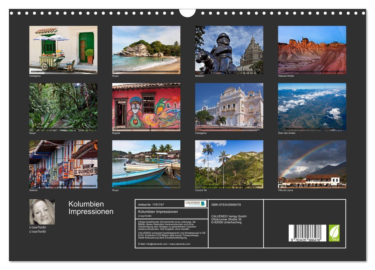 Bild: 9783435666478 | Kolumbien Impressionen (Wandkalender 2025 DIN A3 quer), CALVENDO...