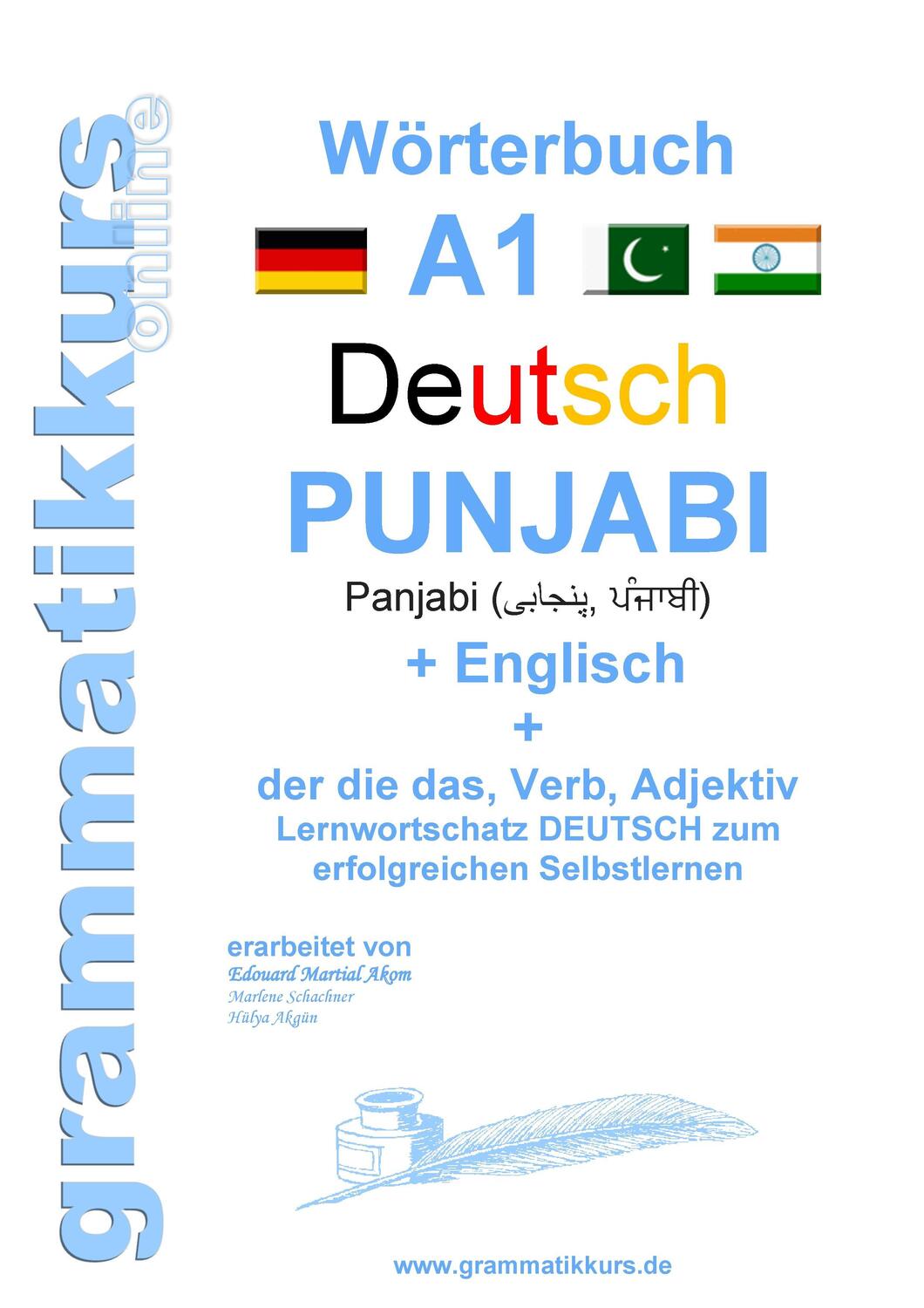 Cover: 9783738607215 | Wörterbuch Deutsch - Punjabi A1 Lektion 1 "Guten Tag" | Taschenbuch