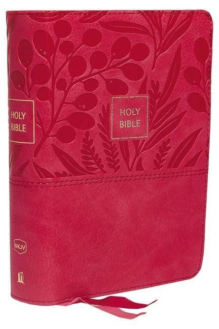 Cover: 9780785233442 | Nkjv, Reference Bible, Compact, Leathersoft, Pink, Red Letter...