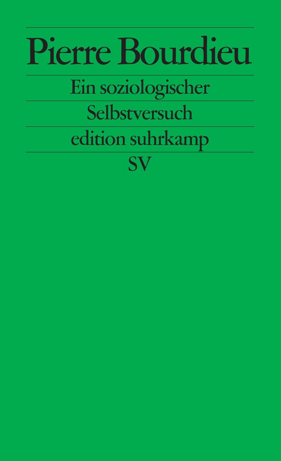 Cover: 9783518123119 | Pierre Bourdieu. Ein soziologischer Selbstversuch | Pierre Bourdieu