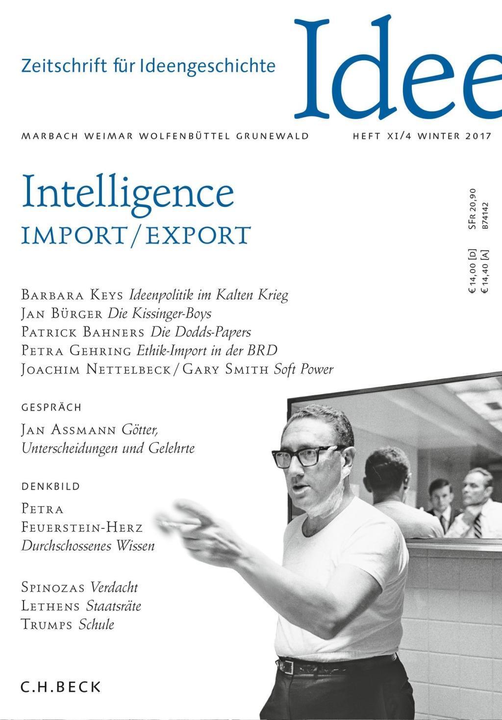 Cover: 9783406706042 | Intelligence Import/Export | Zeitschrift für Ideengeschichte XI/4/2017