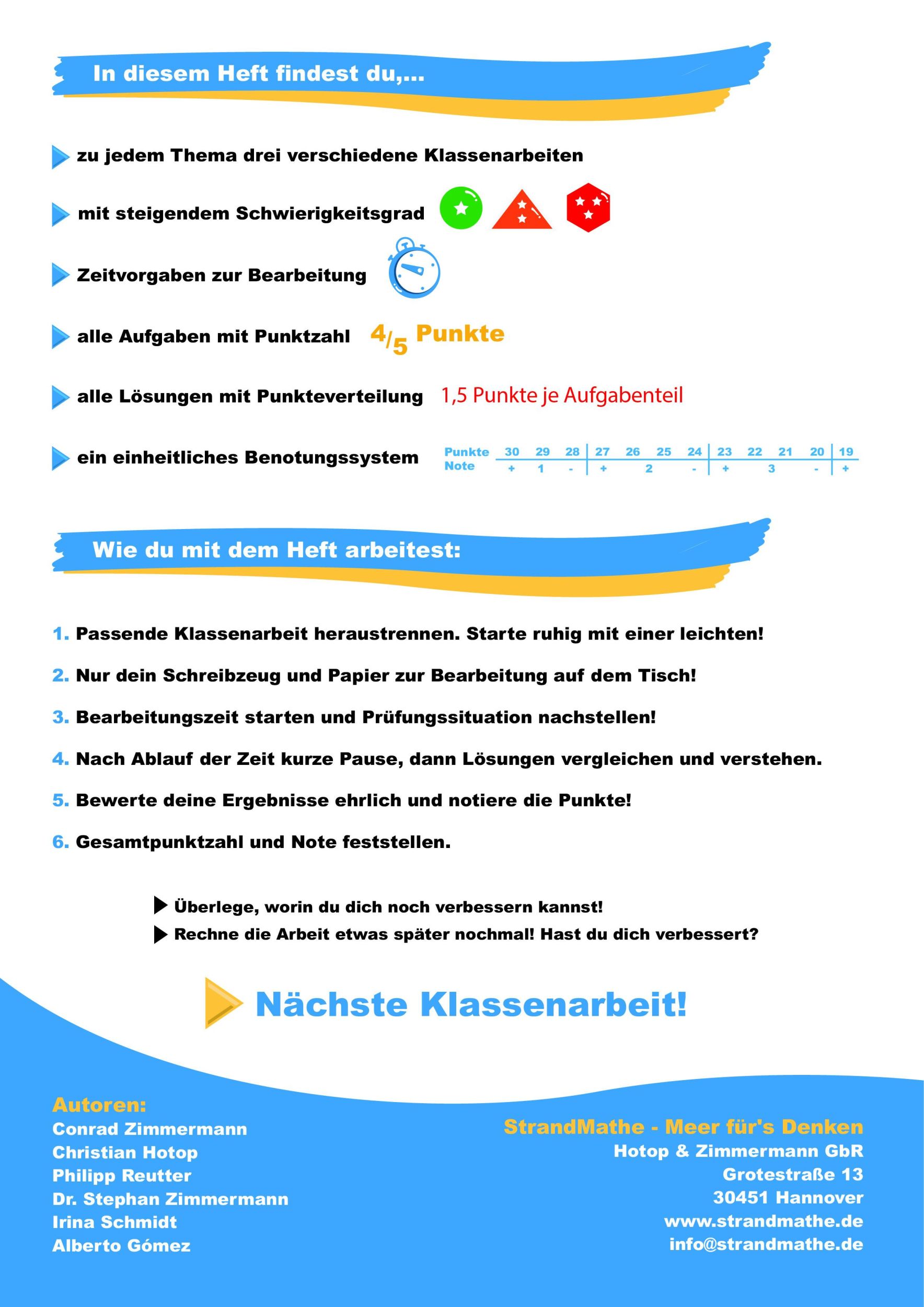 Bild: 9783946641292 | Mathematik Klassenarbeitstrainer Klasse 9 - StrandMathe | Broschüre